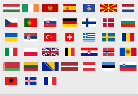 Alle flaggen der länder und ihre grundinformationen auf dem kontinent europa. Flaggen Europa Zum Ausdrucken Kostenlos