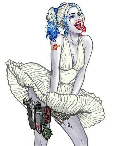 pin on harley quinn deadpool and other psychotic comic book killers