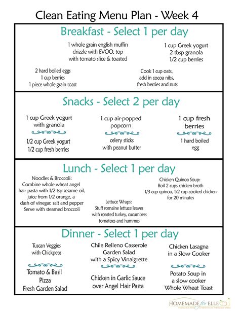 If you're used to eating a smaller meal for lunch and a larger meal later, you can still fill up with a hearty meal that has significantly fewer calories. Clean Eating Meal Plan {100% Free - Includes Breakfast, Lunch, Dinner & Snacks!} | Free clean ...