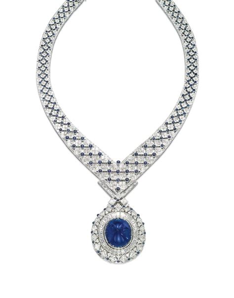 A Sapphire And Diamond Necklace By Mouawad