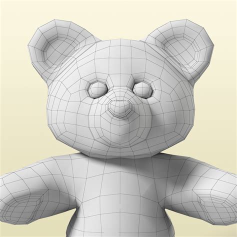 Teddy Bear Plush 3d Model