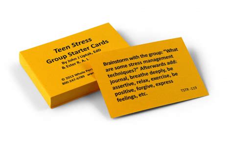 Check spelling or type a new query. Teen Stress Card Group Starter Deck - Games