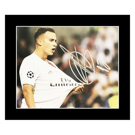 Signed Lucas Vazquez Photo Display Real Madrid Autograph