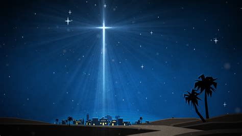 Christmas Artwork Bethlehem Star Motion Background The