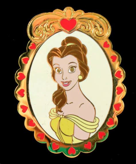 Disney Auctions Belle Cameo Le 250 Pin New On Card Beauty And The Beast