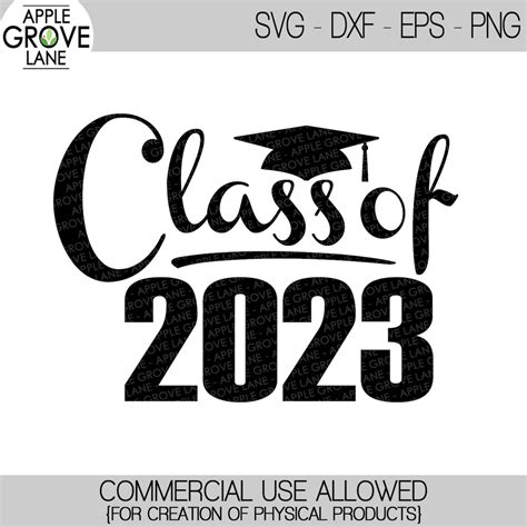 Class Of 2023 Svg Graduation Svg 2023 Svg 2023 Etsy