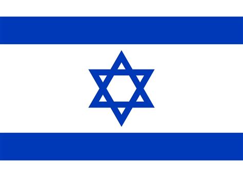 The israeli flag is a star of david between two horizontal stripes on a white field. Free Israel Flag Images: AI, EPS, GIF, JPG, PDF, PNG, and SVG