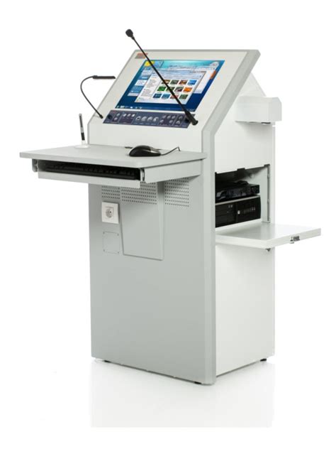 The podium computer is connected to the internet. TecPodium Interactive Lectern | TecPodium Interactive ...