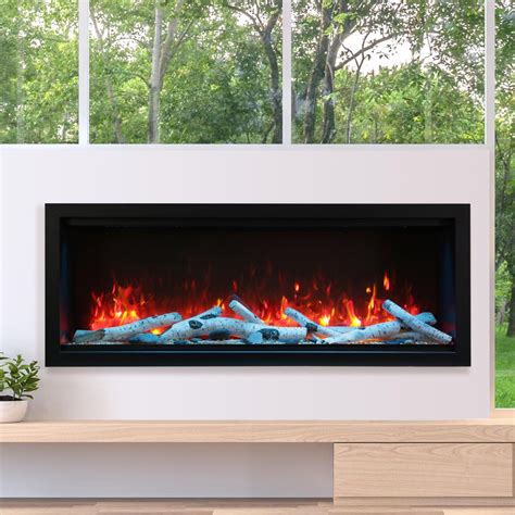 Amantii Symmetry Series Extra Tall 60 Inch Built In Electric Fireplace