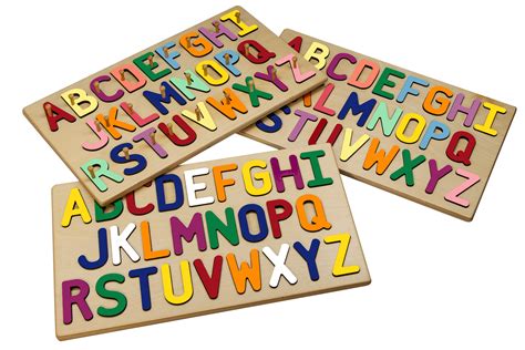 Children can play our letter games to learn to spelling and annunciate letters. Wooden Alphabet Puzzle - South Bend Woodworks | Abc puzzle, Wooden ...