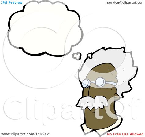 Cartoon Of An Elderly Black Man Thinking Royalty Free Vector Illustration By Lineartestpilot