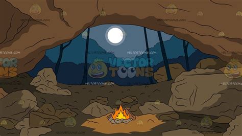 Inside A Cave Background