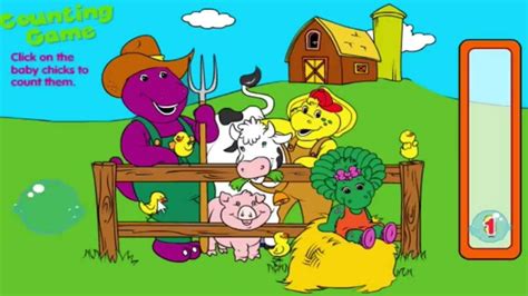 Barney And Friends Counting The Chickens Funny Educational Game For Kids