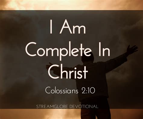 Filled And Complete In Christ Streamglobe Devotional