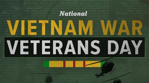 Vietnam War Veterans Day Never Forget