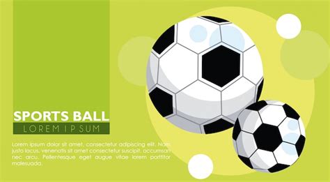 Premium Vector Football Sport Balls Banner