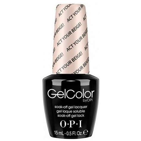 Opi Opi Nail Gelcolor Gel Polish Color Act Your Beige 5oz15ml