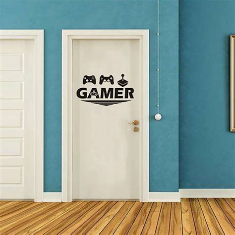 Jx Lclyl New Gamer Console Joystick Wall Sticker Boy Bedroom Video Game