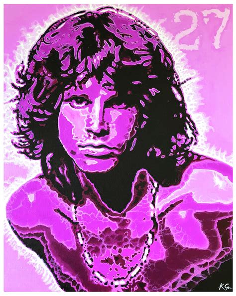 Jim Morrison Painting By Kerry Green Fine Art America