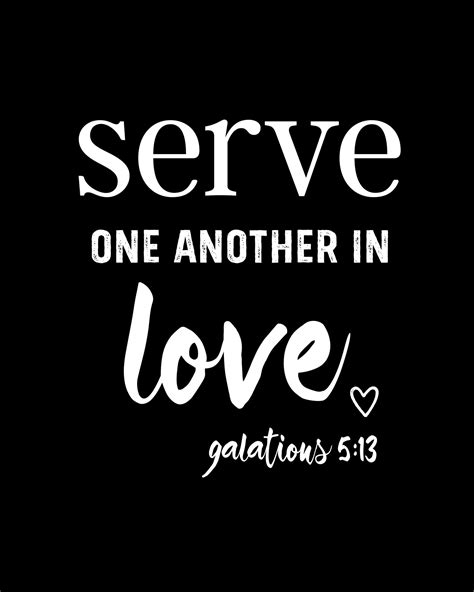 Serve One Another In Love Printable Art These Bare Walls