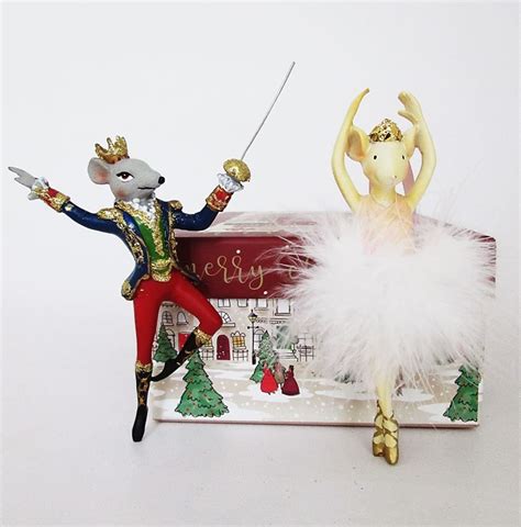 Nutcracker Ballet Mouse King And Mouse Ballerina In Our Christmas Shop