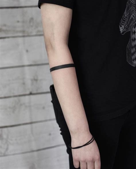 To convey intense emotions or depth, people have black band tattoo to symbolize bravery and grief. Solid armband tattoo by Wagner Basei | Arm band tattoo ...