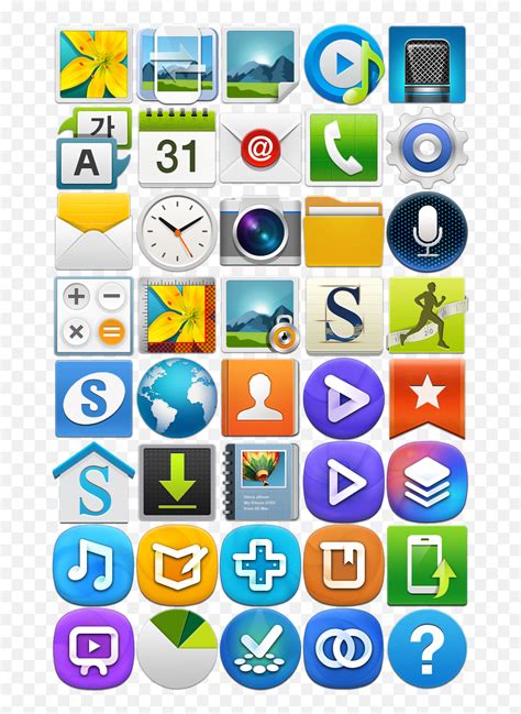 Samsung Galaxy App Icons Galaxy S4 Icon Pack Emojihow To Get Emojis