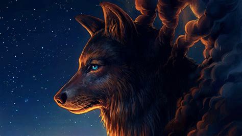 Cool Wolf Art Wallpapers Top Free Cool Wolf Art Backgrounds Wallpaperaccess