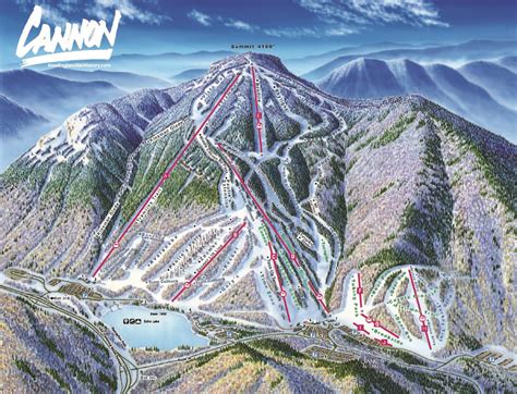 2006 07 Cannon Mountain Trail Map New England Ski Map Database
