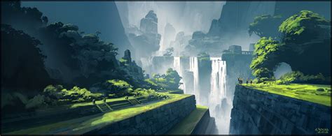 Waterfall Memories Patreon Ip02 On Behance Concept Art World