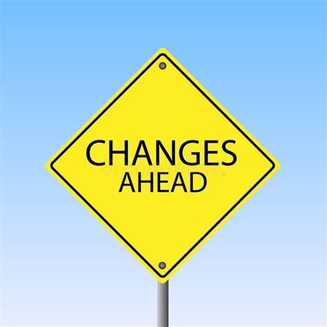 Changes Ahead Road Sign Stock Illustrations 96 Changes Ahead Road