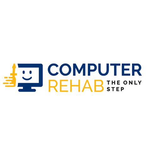 How to create a computer logo 1. Computer Rehab. Computer repair shop. Nice branding icon ...