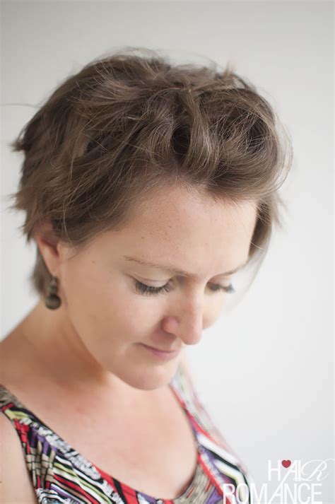 Part your hair at the center or side. 3 ways to style a pixie cut - Hair Romance