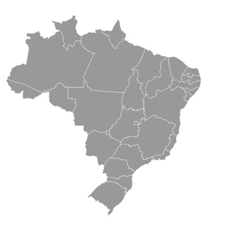 Brazil Blank Map Free Svg