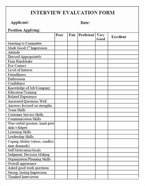 Are you searching retirement announcement letter templates (word, pdf)? Employee Interview Evaluation form Elegant Interview ...