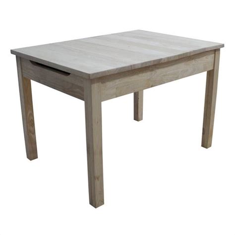 This is because they will learn how to keep their books in order after study and they will get the results of organization since. Unfinished Kids Table with Storage - JT-2532L