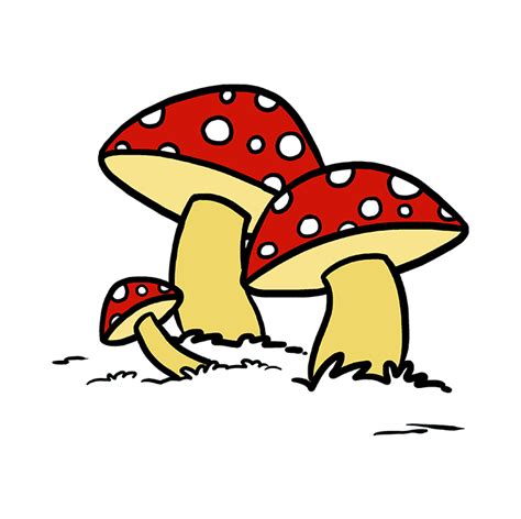 How To Draw A Mushroom Easy Step By Step Mushroom Drawing Tutorial For