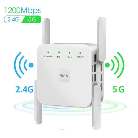 1200mbps Wifi Extender Range Signal Booster Wireless Dual Band Network