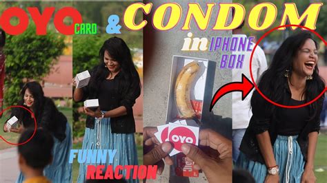 oyo card kela and condom in iphone box condom prank prank video nisarpranks youtube
