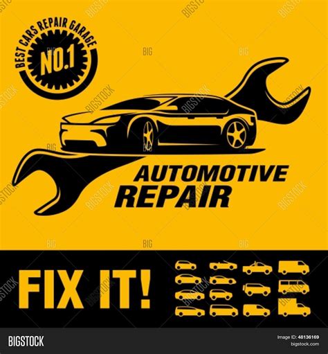 Car Repair Shop Sign Vector And Photo Free Trial Bigstock