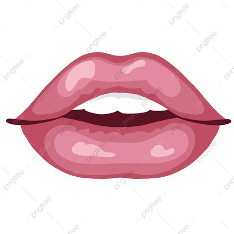 Bibir Mulut Animasi Gambar Png