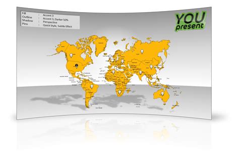 World Map For Powerpoint Slide Map