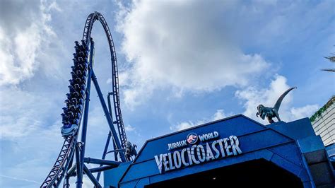 Velocicoaster Ride Review And Off Ride Shots Universal Orlando Jurassic Park Roller Coaster