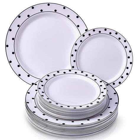 Plastic Plates For Wedding 120 Dinner Plates And 120 Side Plates