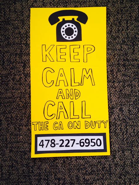 Keep Calm And Call The Ca On Duty Calife Housing Keepcalm Get