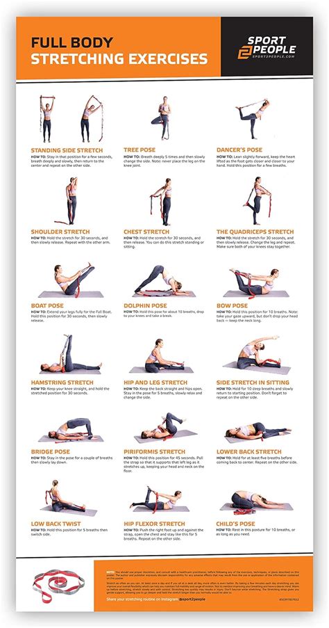 Sport2people Stretch It Out Poster With Full Body Stretching And Yoga Exercises
