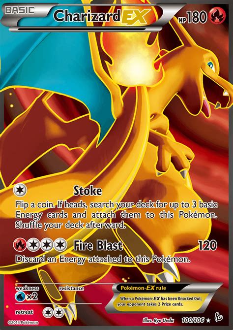 Charizard Ex 100106 Xy Flashfire Holo Ultra Rare Full Art Pokemon Card