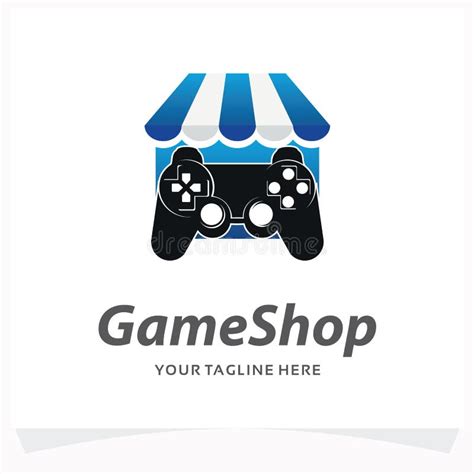 Game Shop Logo Design Template Stock Vector Illustration Of Game