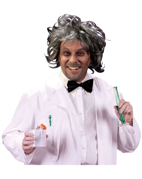 Mad Scientist Wig Wacky Professor Grey Costume Accessory
