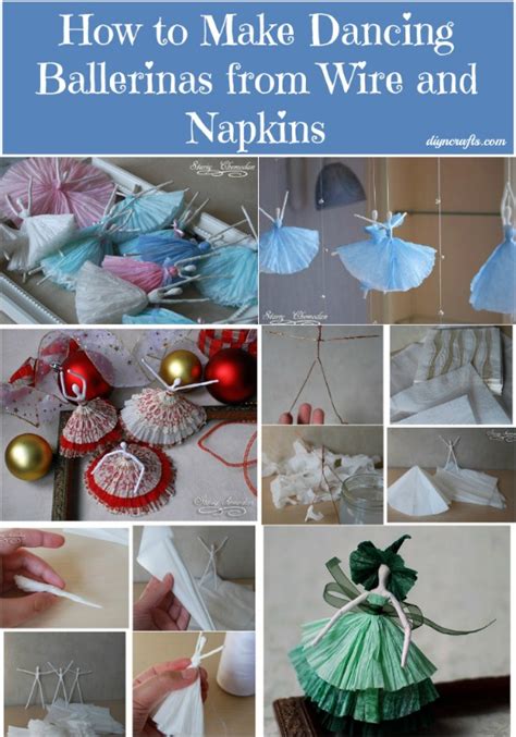 How To Make Dancing Ballerinas From Wire And Napkins Diy And Crafts